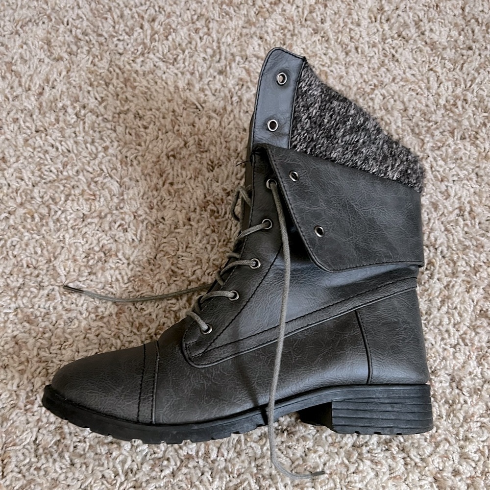 Gray women’s boots